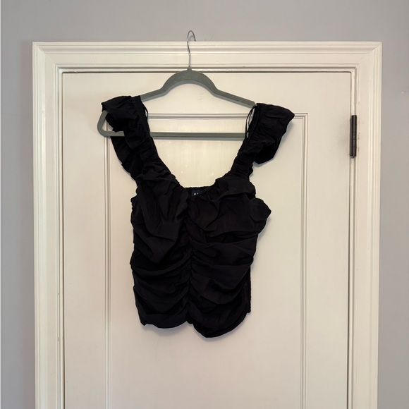 GAP Tops - GAP Black Ruched Tank Top